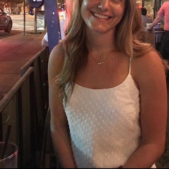 Club Monaco Landree Clip-Dot White Dress - Picture 2 of 11